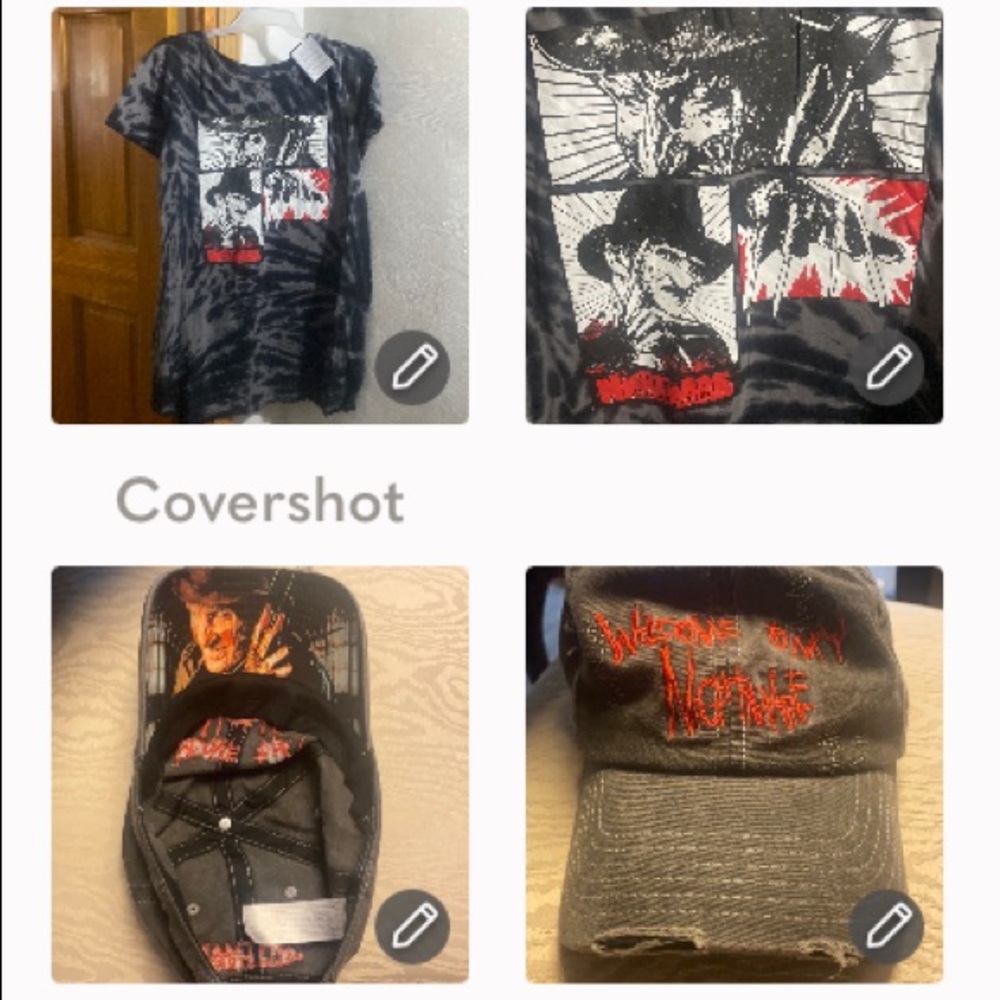 Freddy Krueger set Cap & Tie-Dye tee/dress 2X